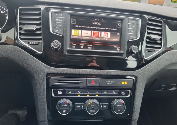 Volkswagen Golf Sportsvan cena 57900 przebieg: 110000, rok produkcji 2016 z Inowrocław małe 301